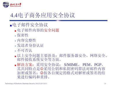 电子商务的安全认证协议