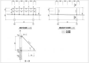 玻璃雨棚施工图