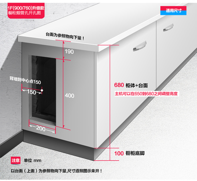 橱柜油烟机孔开孔